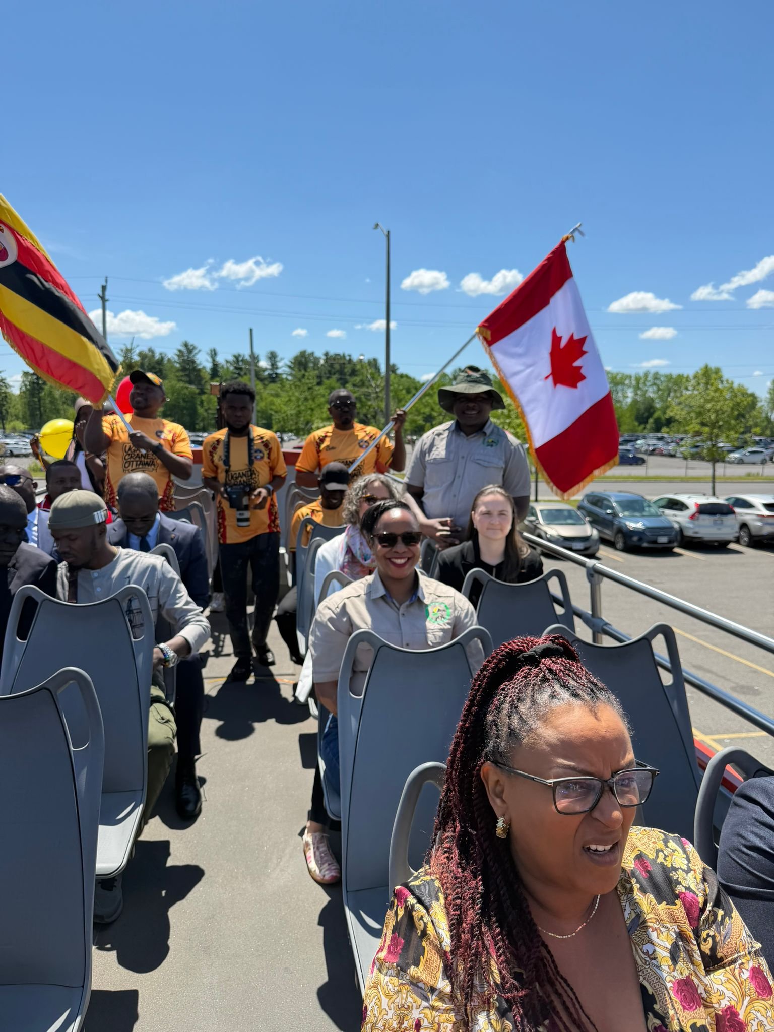 Uganda Embassy open top bus Ottawa